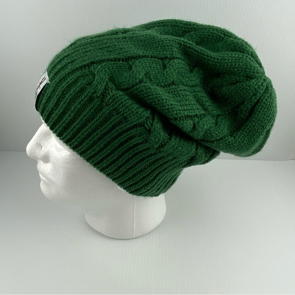 Alexander Keith's Slouchy Toque Green Acrylic Fisherman Knit - Picture 2 of 4